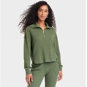 Universal Thread Waffle Knit Half Zip